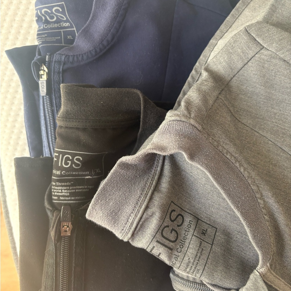 FIGS Bellery Scrub Jacket Trio - Classic Colors